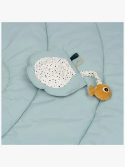 Babylegetøj-DoneByDeer Done By Deer Aktivitetstæppe Sea Friends, Blue Blå