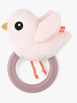 Babylegetøj-DoneByDeer Done By Deer Birdee Rangle, Powder Lyserød