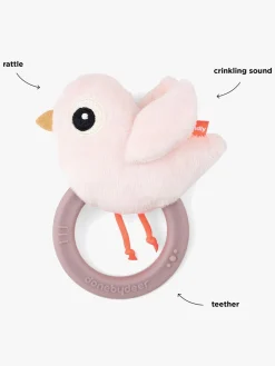 Babylegetøj-DoneByDeer Done By Deer Birdee Rangle, Powder Lyserød