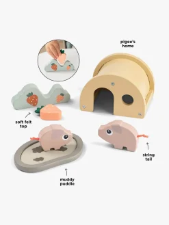 Legetøjsfigurer-DoneByDeer Done By Deer Bondegård Legesæt Gris