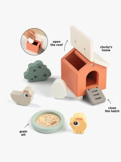 Legetøjsfigurer-DoneByDeer Done By Deer Bondegård Legesæt Kylling