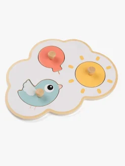 Spil & Puslespil-DoneByDeer Done By Deer First Peg Happy Clouds Puslespil, Color mix