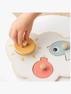 Spil & Puslespil-DoneByDeer Done By Deer First Peg Happy Clouds Puslespil, Color mix