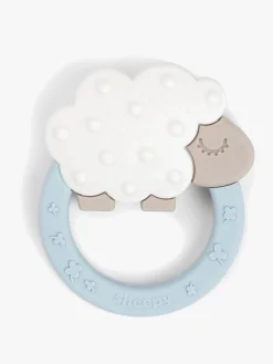 Babylegetøj-DoneByDeer Done By Deer Teether Bidelegetøj, Blue Blå/Hvid