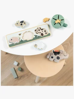 Spil & Puslespil-DoneByDeer Done By Deer Tiny Farm Sensorisk Puslespil