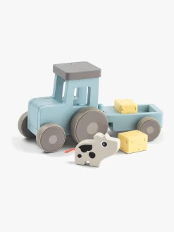 Legetøjsbiler & -Fartøjer-DoneByDeer Done By Deer Traktor, Blå