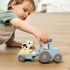 Legetøjsbiler & -Fartøjer-DoneByDeer Done By Deer Traktor, Blå