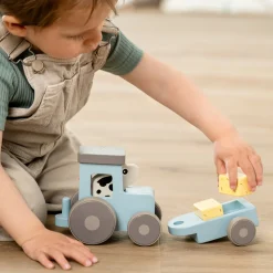 Legetøjsbiler & -Fartøjer-DoneByDeer Done By Deer Traktor, Blå