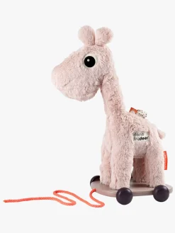 Trælegetøj-DoneByDeer Done By Deer Trækkelegetøj Raffi, Lyserød