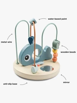 Trælegetøj-DoneByDeer Done By Deer Wally Kuglelabyrint, Blue