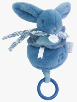 Babylegetøj-DoudouetCompagnie DouDou Bunny Spilledåse, Blue