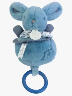 Babylegetøj-DoudouetCompagnie DouDou Bunny Spilledåse, Blue