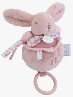 Babylegetøj-DoudouetCompagnie DouDou Bunny Spilledåse, Pink