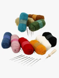 Kreativt Legetøj-EasyKit Nålefiltning Startsæt Blandede Farver