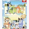 Spil & Puslespil-Educa Bluey Træpuslespil 2x50 Brikker