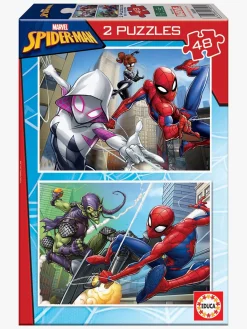 Spil & Puslespil-Educa Marvel Spider-Man Puslespil 2x48 Brikker
