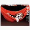 Spil & Puslespil-Educa Puslespil Sleeping in a Hammock 500 Brikker