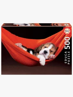 Spil & Puslespil-Educa Puslespil Sleeping in a Hammock 500 Brikker