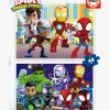 Spil & Puslespil-Educa Spidey and His Amazing Friends Puslespil 2x48 Brikker