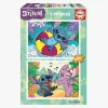 Spil & Puslespil-Educa Stitch Puslespil 2x100 Brikker
