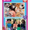 Spil & Puslespil-Barbie Educa 2x100 Børnepuslespil, Multifarvet