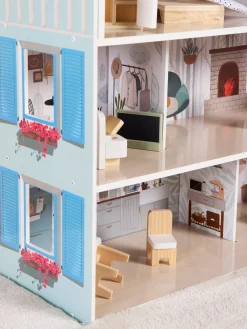 Dukker & Bamser-Edufun Sarah Dukkehus, Blå