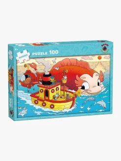 Spil & Puslespil-Krnan Egmont Kärnan Træpuslespil Bamse Verdens Stærkeste Bjørn og Havets Hemmelighed 100 Brikker