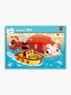 Spil & Puslespil-Krnan Egmont Kärnan Træpuslespil Bamse Verdens Stærkeste Bjørn og Havets Hemmelighed 100 Brikker