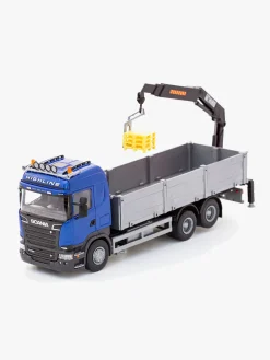 Udelegetøj|Legetøjsbiler & -Fartøjer-Emek Kranbil Scania, Blå