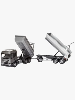 Legetøjsbiler & -Fartøjer-Emek Scania Lastbil Kroghejs, Grå