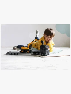 Legetøjsbiler & -Fartøjer-Emek Scania Transportmidler Blokvogn & Gravemaskine