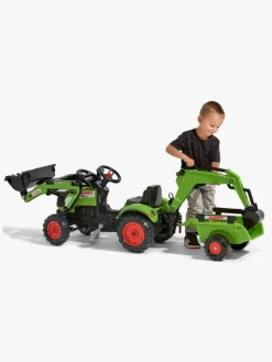 Pedal- & Gåbiler-Falk Claas Arion 410 Rendegraver med Trailer