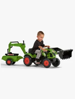 Pedal- & Gåbiler-Falk Claas Arion 410 Rendegraver med Trailer