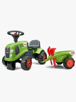 Pedal- & Gåbiler-Falk Claas Traktor med Tilbehør Grøn