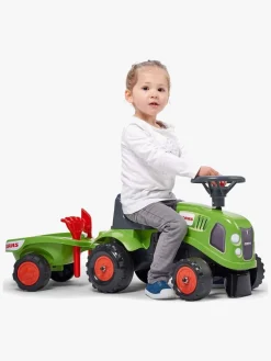 Pedal- & Gåbiler-Falk Claas Traktor med Tilbehør Grøn