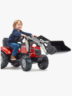 Pedal- & Gåbiler-Falk Front Loader 3-7 År, Grå