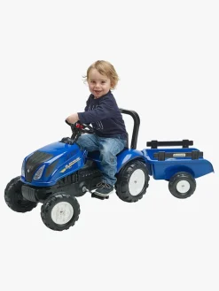 Pedal- & Gåbiler-Falk New Holland T6 Traktor med Trailer