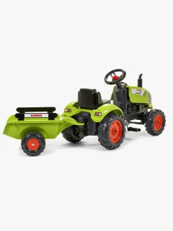 Pedal- & Gåbiler-Falk Pedaltraktor med Trailer, Grøn
