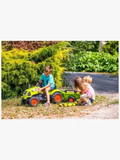 Pedal- & Gåbiler-Falk Pedaltraktor med Trailer, Grøn