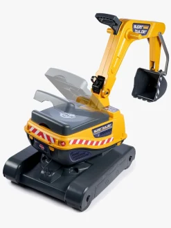 Udelegetøj-Falk Ride-on-gravemaskine Super Builder inkl. Anhænger, Gul