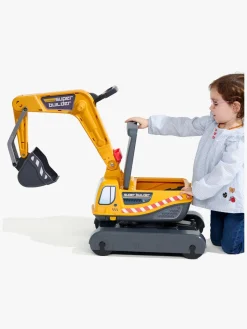 Udelegetøj-Falk Ride-on-gravemaskine Super Builder, Gul