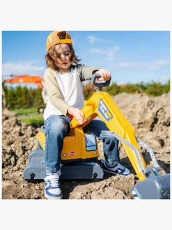 Udelegetøj-Falk Ride-on-gravemaskine Super Builder, Gul