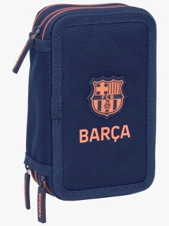 Kreativt Legetøj-FCBarcelona FC Barcelona  Fyldt Penalhus med 3 Rum 37 Dele, 2ª Equipment