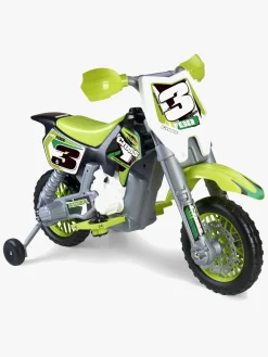 Elbiler & -Køretøjer-FEBER Elmotorcykel til Motocross, Grøn/Sort Grøn/Sort/Hvid