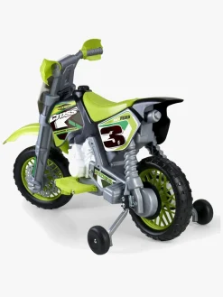 Elbiler & -Køretøjer-FEBER Elmotorcykel til Motocross, Grøn/Sort Grøn/Sort/Hvid