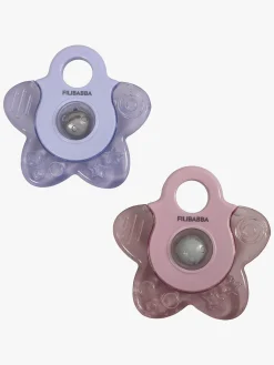 Babylegetøj-FILIBABBA Bidering Cooling Star 2-Pak, Rose Mix Lyserød