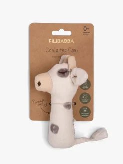 Babylegetøj-FILIBABBA Cow Rangle, Beige