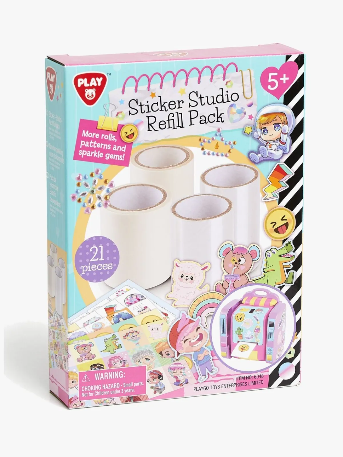 Kreativt Legetøj-Fippla Klistermærkesæt Studio Refill Pack 21 Dele