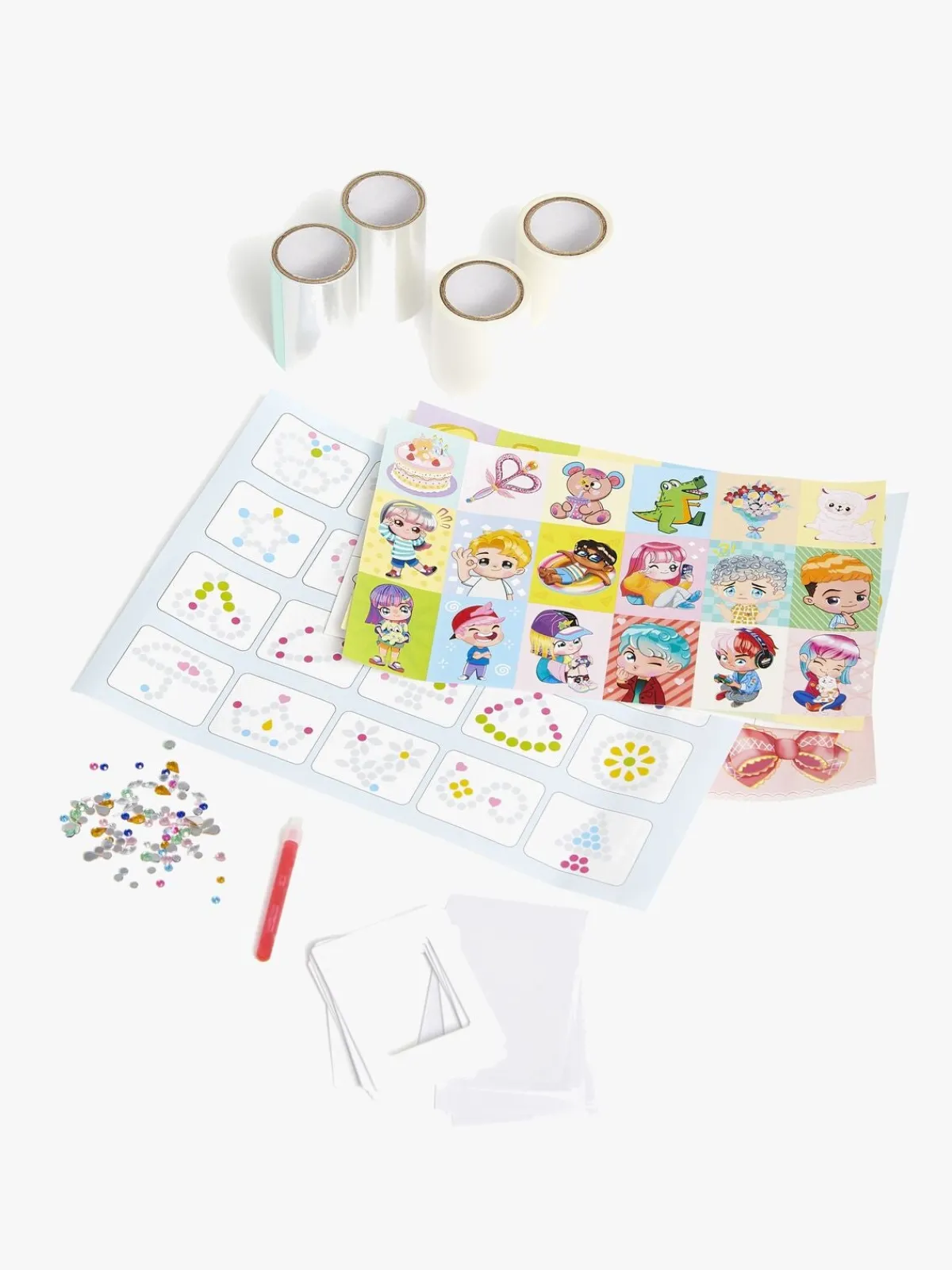 Kreativt Legetøj-Fippla Klistermærkesæt Studio Refill Pack 21 Dele