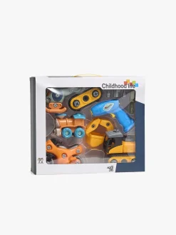 Babylegetøj-Fippla Lær & Opdag Kasse Transportmiddel med Skruetrækker Flerfarvet